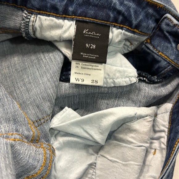 KanCan Blue Skinny Jeans with Modern Fading - Picture 7 of 9